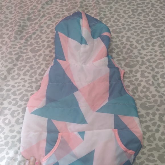 Pet winter jacket with pocket and hoodie - Picture 2 of 4